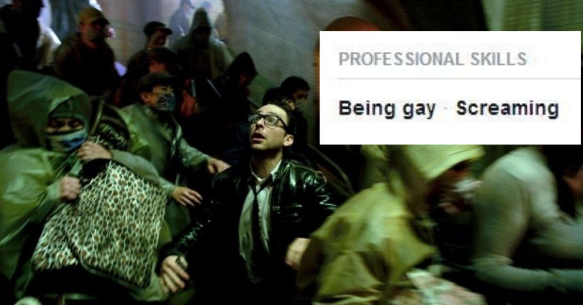 professional skills: being gay, screaming